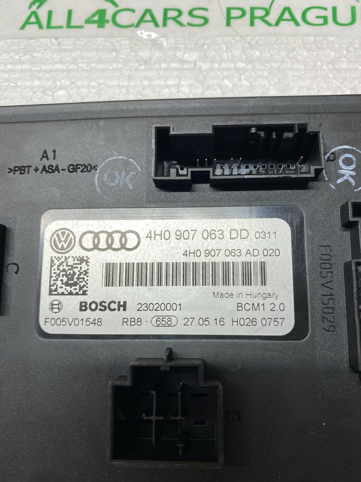 VW TOUAREG 7P BORDNETZSTEUERGERÄT 4H0907063DD BORDNETZ STEUERGERÄT ORIG.NEU!! - Obrázek 5