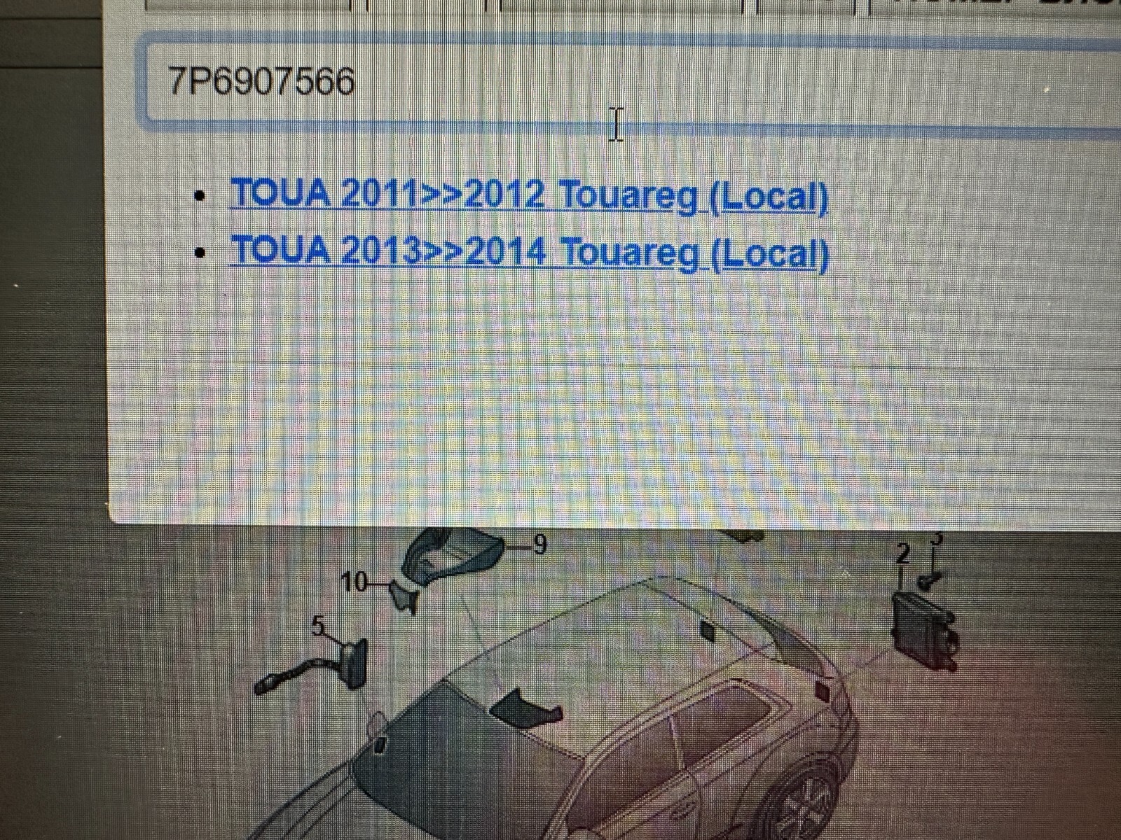 VW TOUAREG 7P STEUERGERÄT SPURWECHSELASSISTENT LINKS 7P6907566 Fast Neu Test Car - Obrázek 7