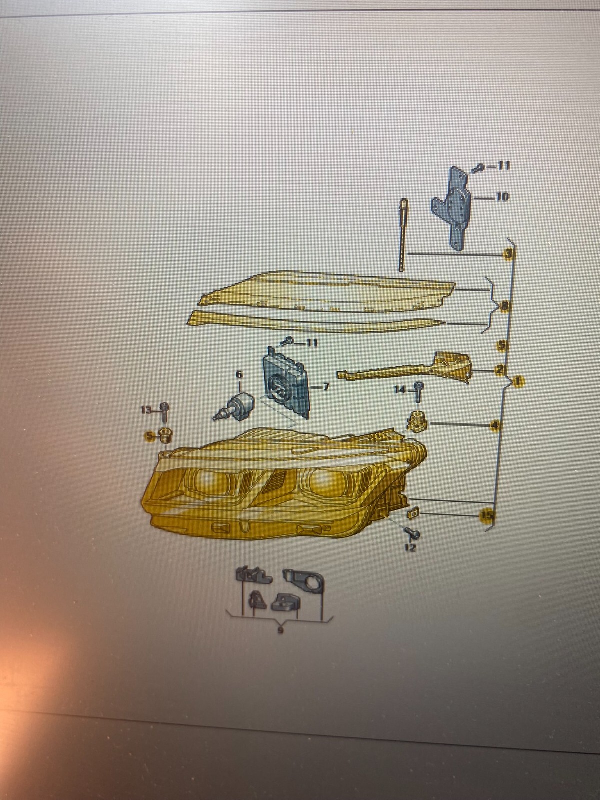 VW TOUAREG FRONTSCHEINWERFER LINKS LED KPL. 761 941 773-761 941 035 A ORIG. NEU! - Obrázek 19