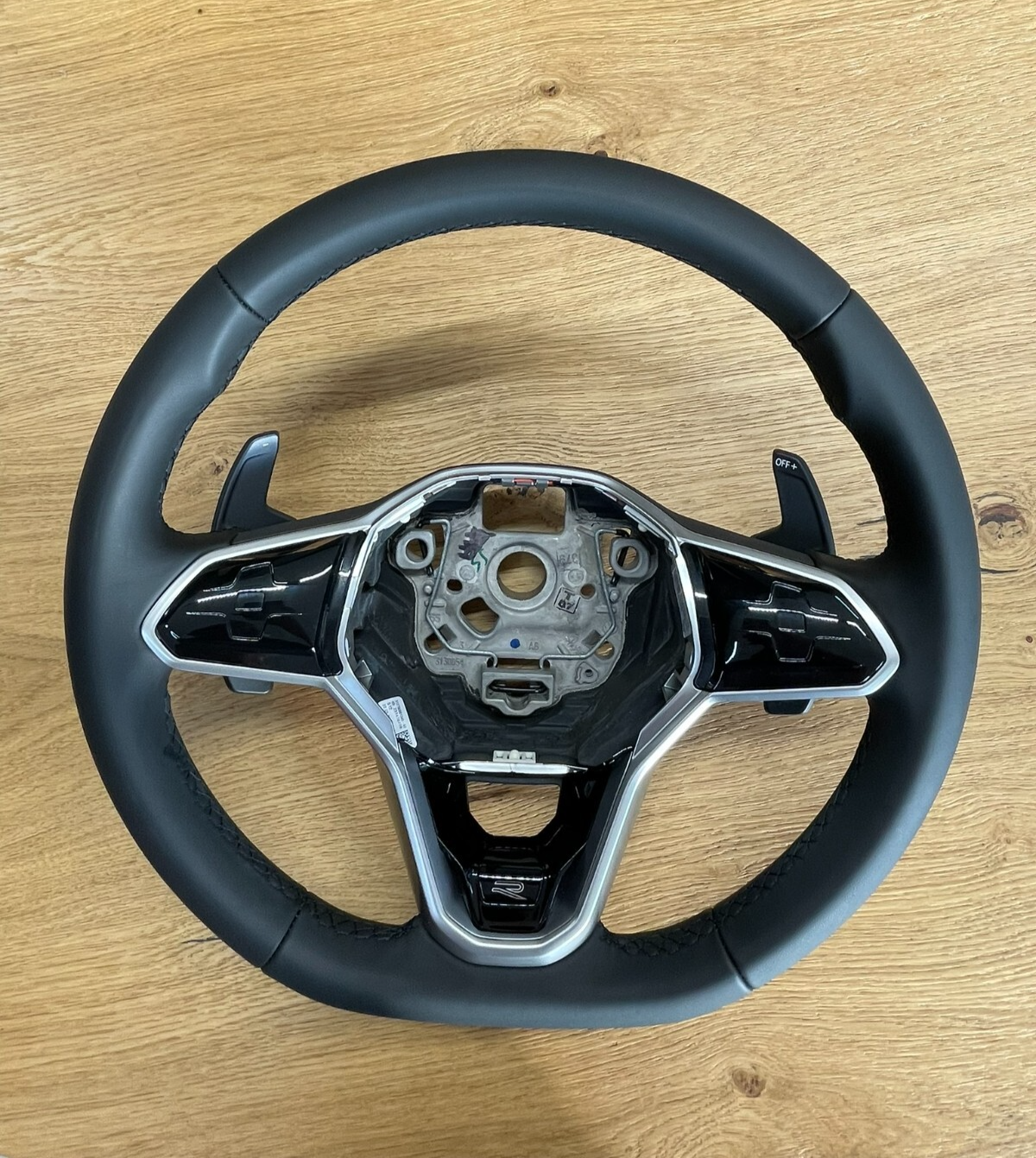 VW TOUAREG MULTIFUNKTIONS LEDER LENKRAD SPORT "R" 760419089Q FAST NEU TEST CAR - Obrázek 8