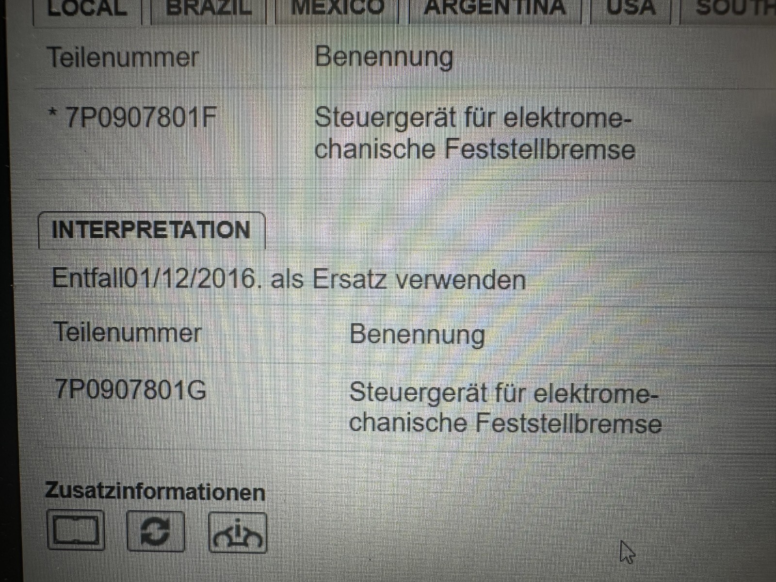 VW TOUAREG STEUERGERÄT ELEKTRISCHE PARK BREMSE 7P0907801C Fast Neu Dem Test Auto - Obrázek 5