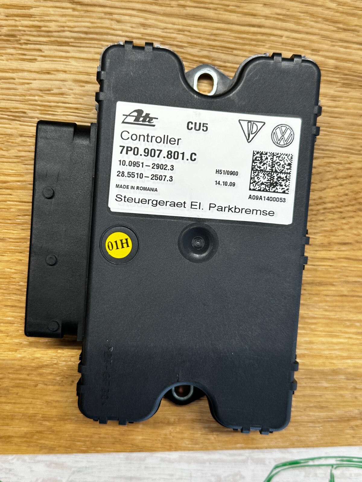 VW TOUAREG STEUERGERÄT ELEKTRISCHE PARK BREMSE 7P0907801C Fast Neu Dem Test Auto
