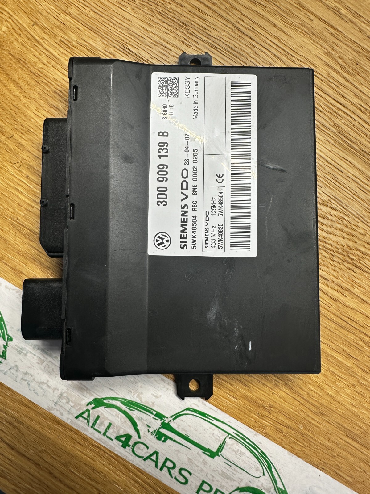 VW TOUAREG STEUERGERÄT KESSY KEYLES ENTRY 3D0909139B Fast Neu dem.vom Test Wagen - Obrázek 7