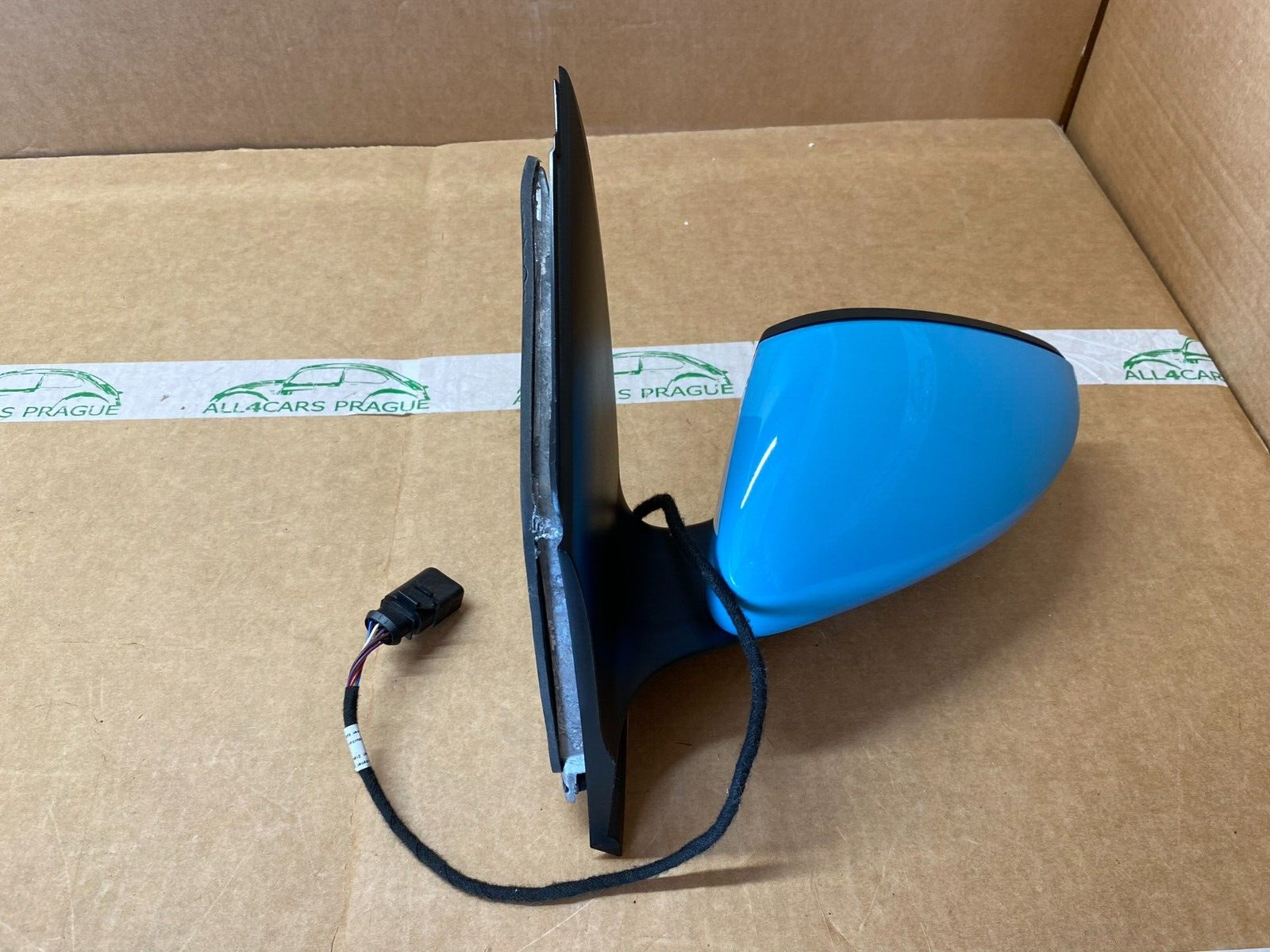 VW UP ŠKODA CITIGO AUßEN SPIEGEL BLAU LINKS ELEKTRISCH 1S1857501CF Fast Neu Test - Obrázek 3