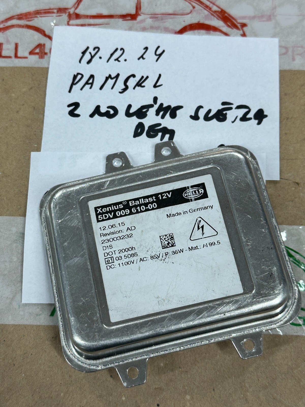 XENON SCHEINWERFER STEUERGERÄT 5DV00961000 HELLA -FAST NEU - DEMONT VOM TEST CAR - Obrázek 8