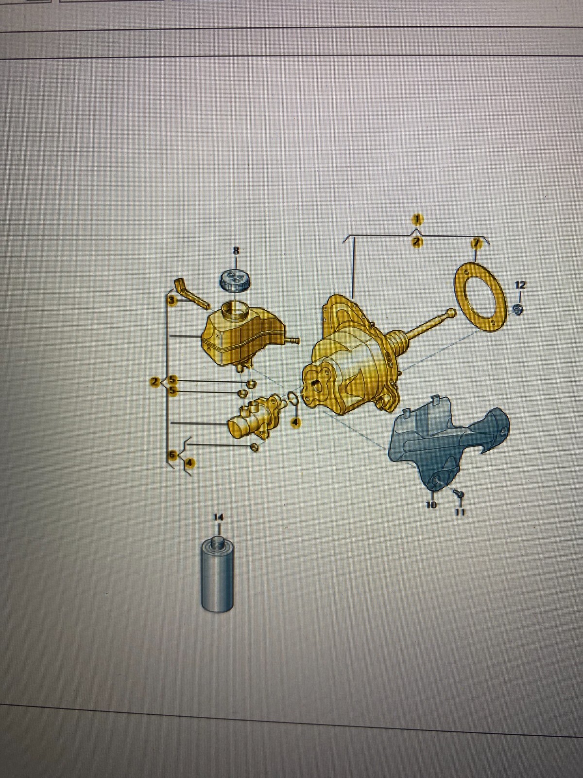 3Q1614105BL VW BREMSKRAFTVERSTÄRKER VW PASSAT ŠKODA SUPERB BREMSKRAFTVERSTÄRKER - Obrázek 12