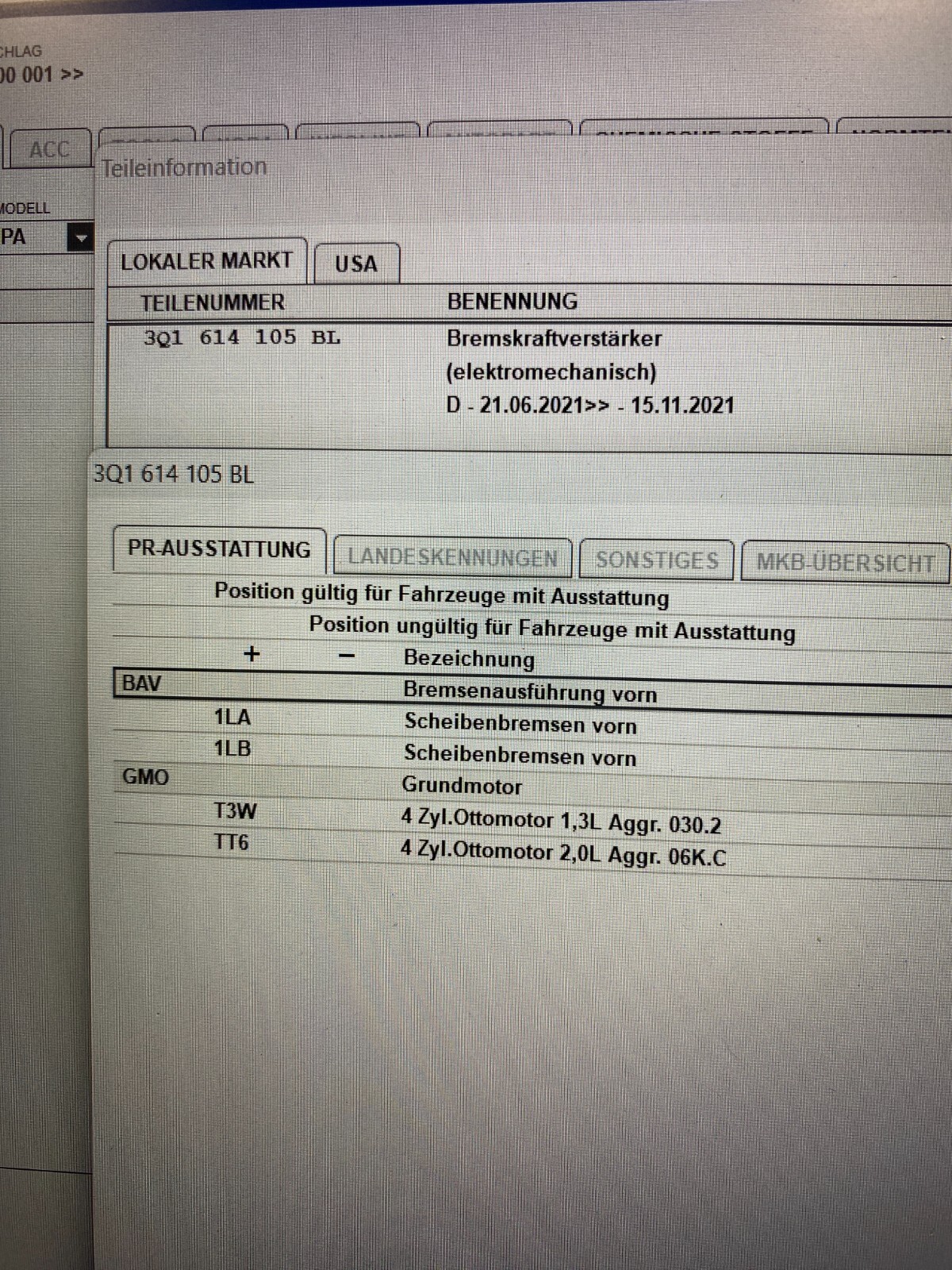 3Q1614105BL VW BREMSKRAFTVERSTÄRKER VW PASSAT ŠKODA SUPERB BREMSKRAFTVERSTÄRKER - Obrázek 13