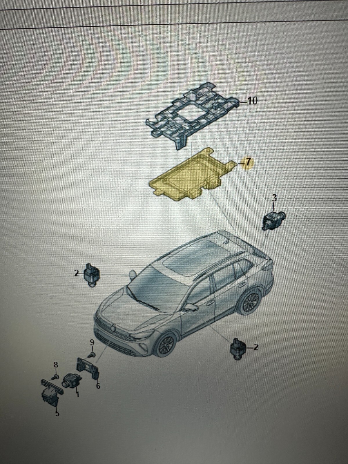 5QS907556 VW KAMERASTEUERGERÄT MODUL CONTROL UNIT FOR CAMERA 5QS907556 ORIG.NEU - Obrázek 11