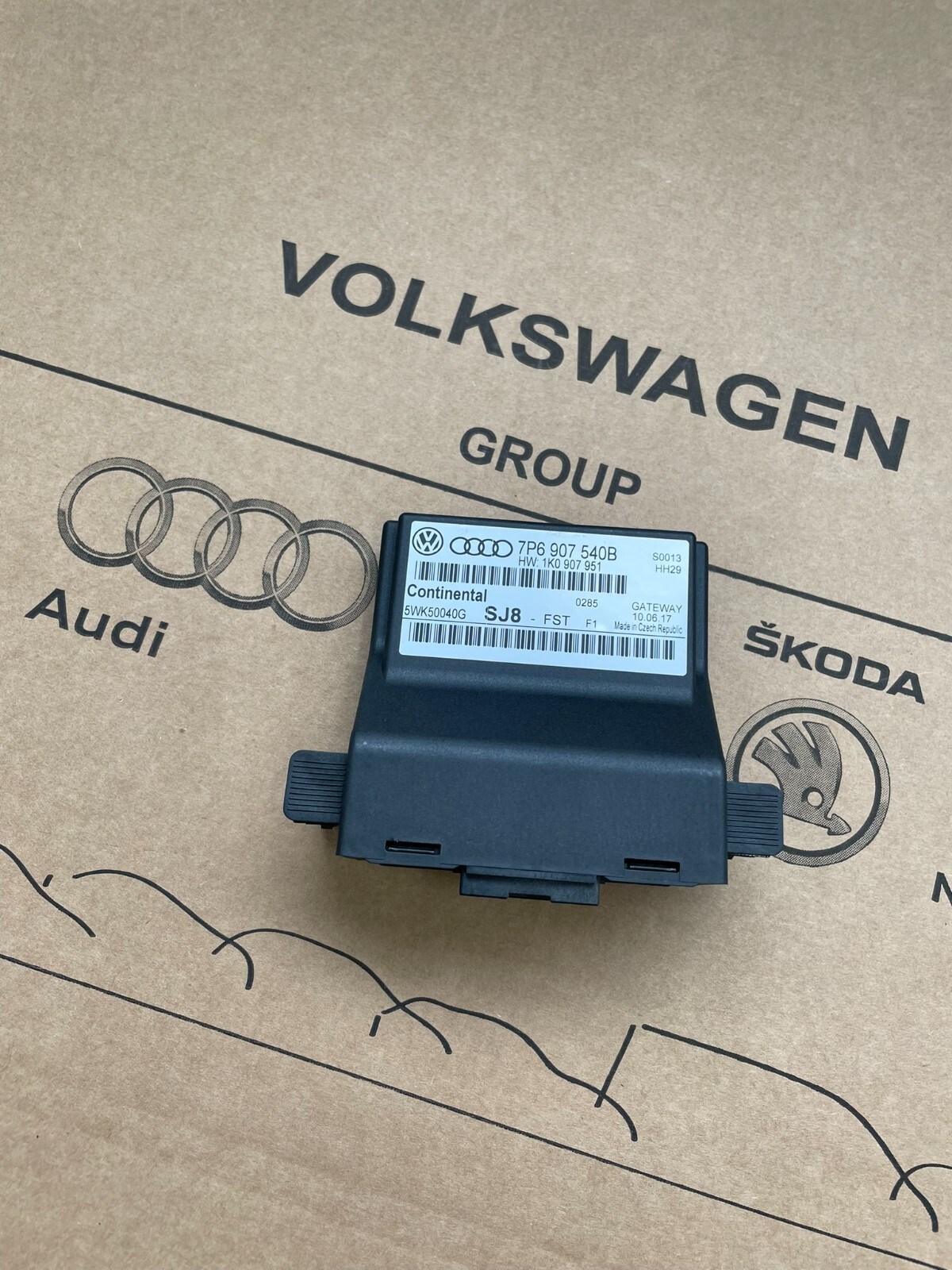7P6907540B VW TOUAREG INTERFACE CANBUS INFOTAINMENT GATEWAY 7P6907540B ORIG. NEU - Obrázek 7