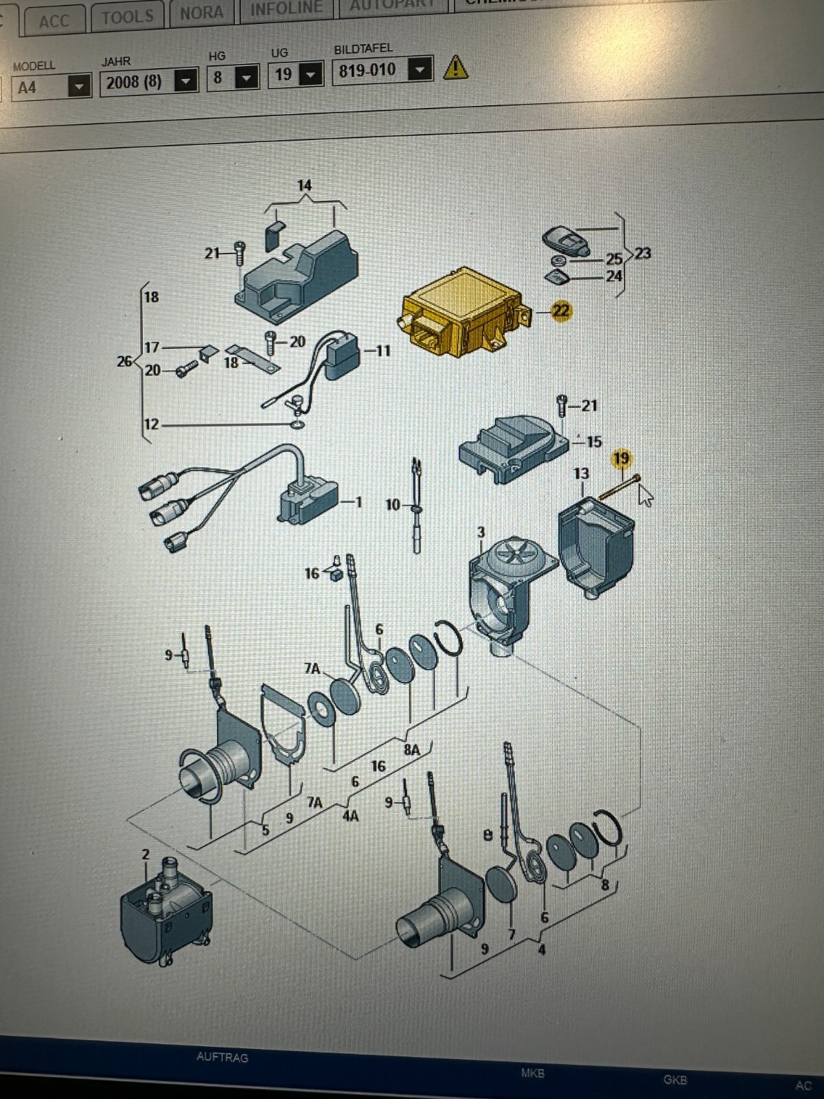 8K0963271 AUDI VW STEUERGERÄT TELESTART STANDHEIZUNG 8K0963271 FAST NEU ORIG. ! - Obrázek 13