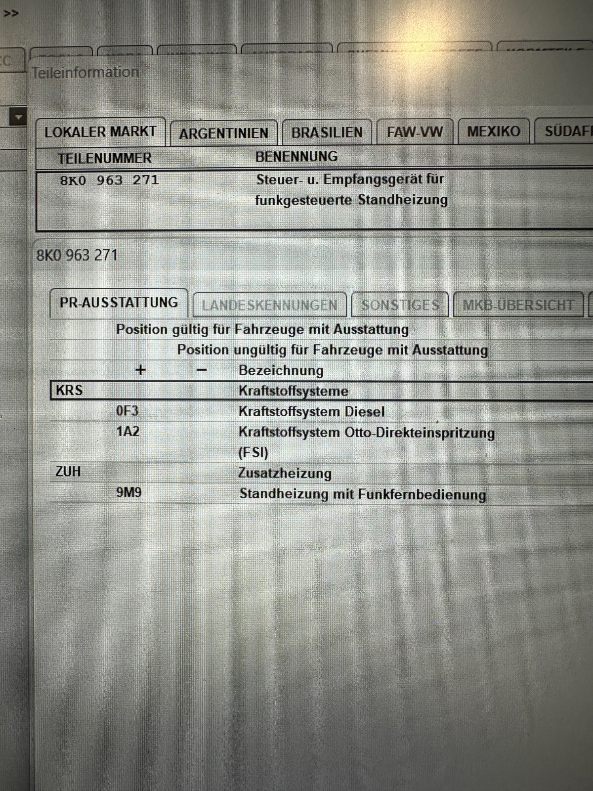 8K0963271 AUDI VW STEUERGERÄT TELESTART STANDHEIZUNG 8K0963271 FAST NEU ORIG. ! - Obrázek 14