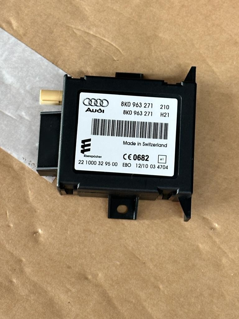 8K0963271 AUDI VW STEUERGERÄT TELESTART STANDHEIZUNG 8K0963271 FAST NEU ORIG. !