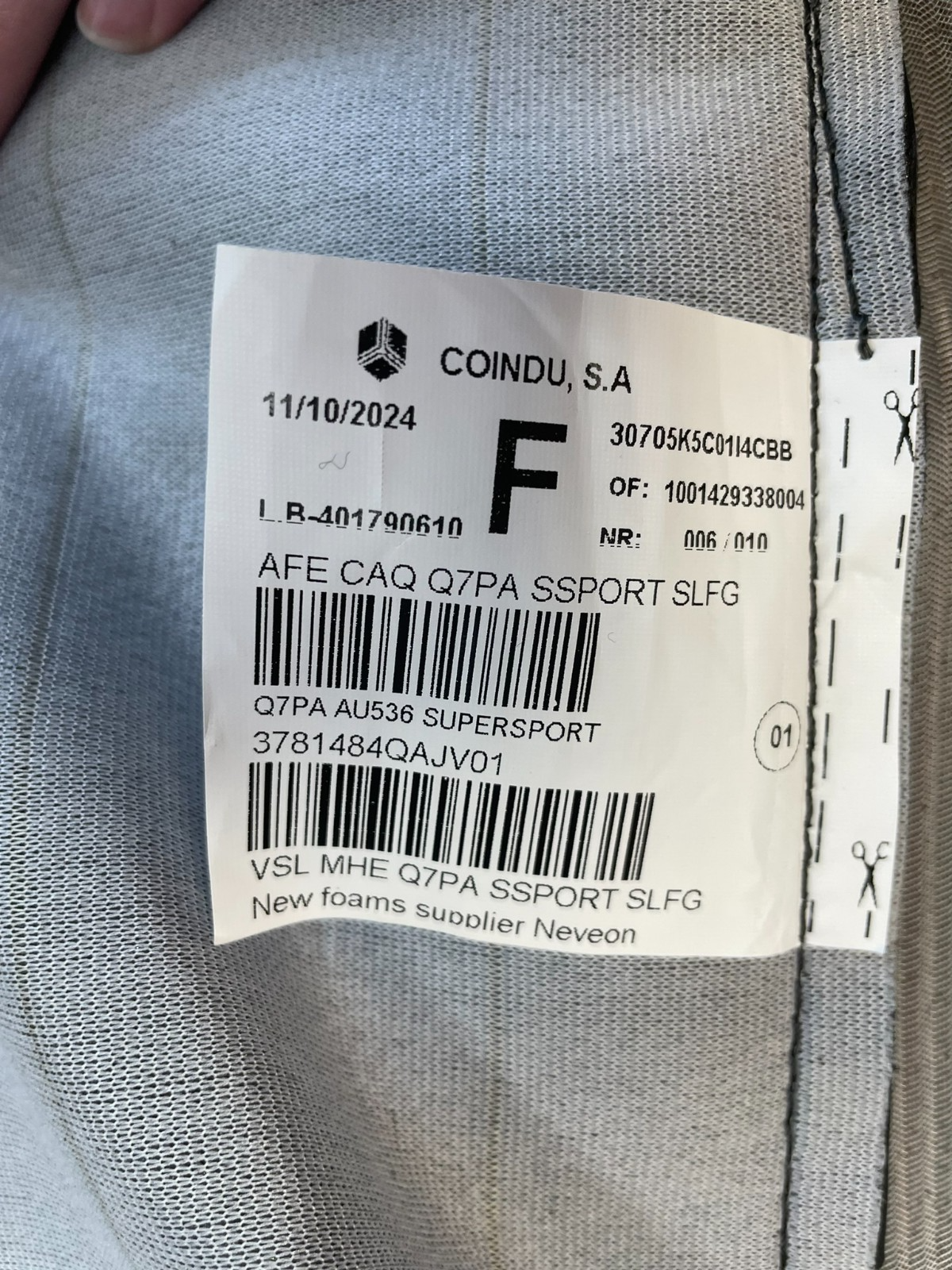 AUDI 4M Q7 SQ7 SITZ BEZÜGEN SPORT LEDER BEHEIZT VORN + HINTEN ORIG.AUDI NEU TEIL - Obrázek 17