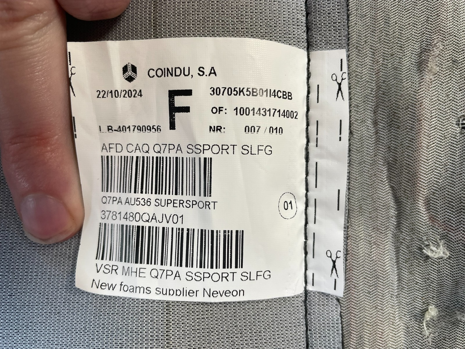 AUDI 4M Q7 SQ7 SITZ BEZÜGEN SPORT LEDER BEHEIZT VORN + HINTEN ORIG.AUDI NEU TEIL - Obrázek 19