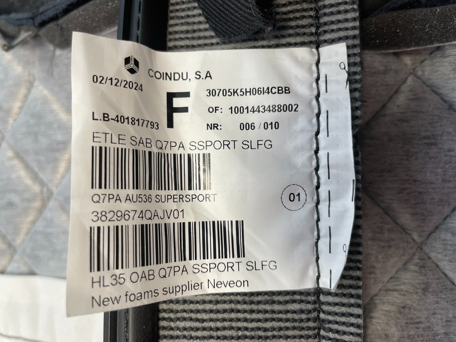 AUDI 4M Q7 SQ7 SITZ BEZÜGEN SPORT LEDER BEHEIZT VORN + HINTEN ORIG.AUDI NEU TEIL - Obrázek 24