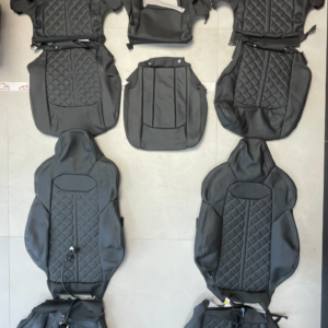 AUDI 4M Q7 SQ7 SITZ BEZÜGEN SPORT LEDER BEHEIZT VORN + HINTEN ORIG.AUDI NEU TEIL