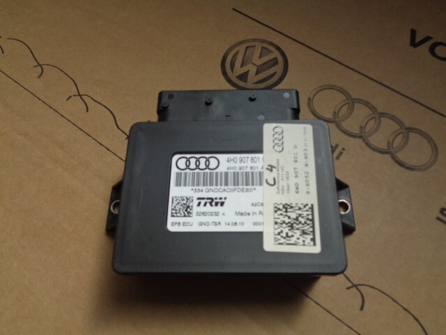 AUDI A6 A7 A8 STEUERGERÄT ELEKTROMECHANISCHE FESTSTELLBREMSE 4H0907801D Fast Neu - Obrázek 4