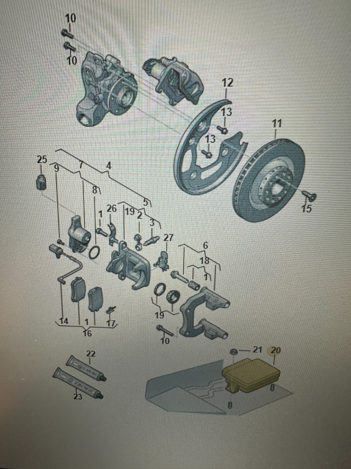 AUDI A6 A7 A8 STEUERGERÄT ELEKTROMECHANISCHE FESTSTELLBREMSE 4H0907801D Fast Neu - Obrázek 6