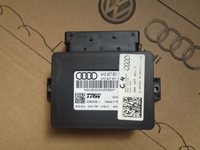 AUDI A6 A7 A8 STEUERGERÄT ELEKTROMECHANISCHE FESTSTELLBREMSE 4H0907801D Fast Neu