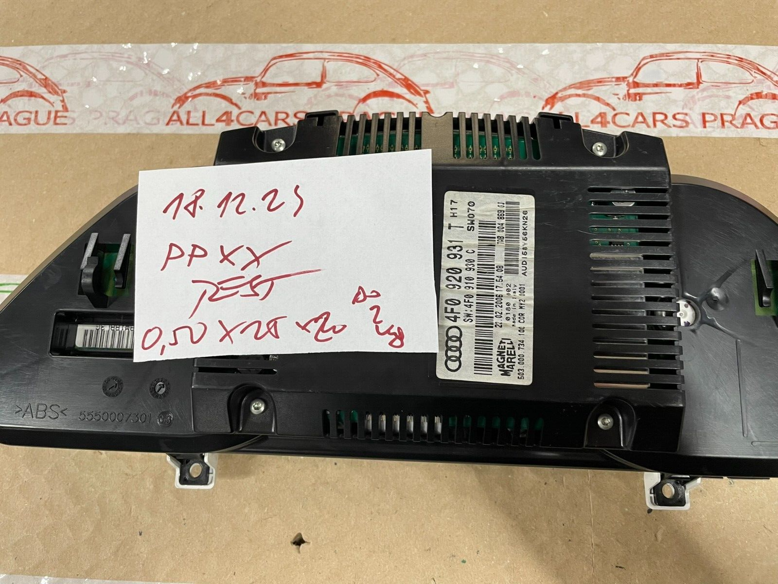 AUDI A6 / ALLROAD KOMBIINSTRUMENT TACHOMETER 4F0920931T FAST NEU DEMONT TEST CAR - Obrázek 18