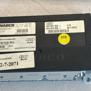 AUDI A6 FAHRWERKSTEUERGERÄT FÜR NIVEAUREGELUNG 4F0910553 FAST NEU DEMONT V TEST.