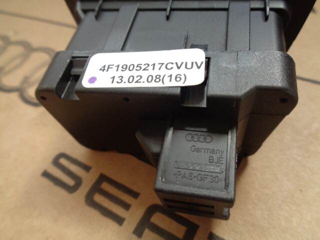 AUDI A6 START STOP SCHALTER 4F1905217C FAST NEU TEIL DEMONT VON TEST WAGEN-ORIG - Obrázek 3