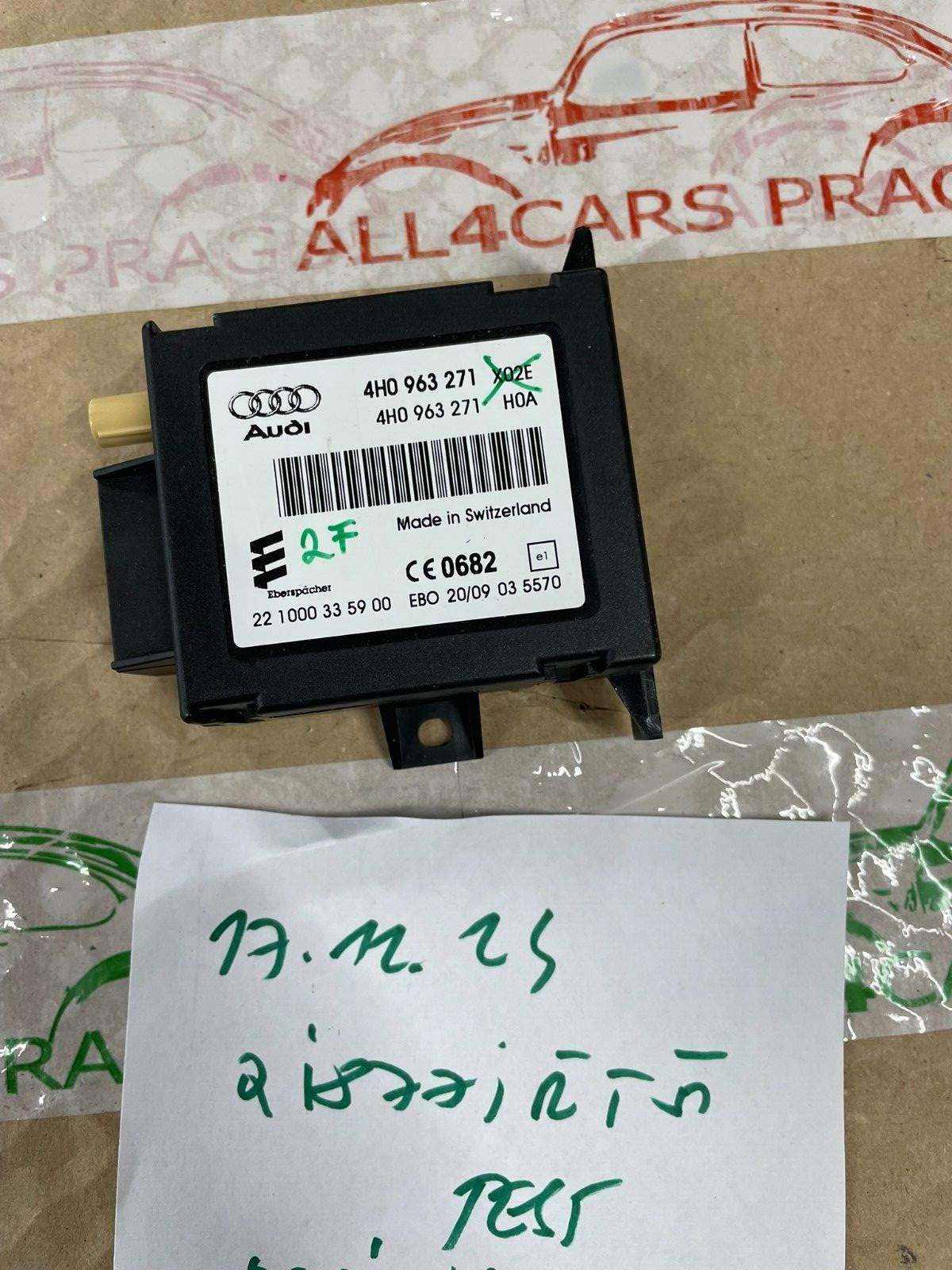 AUDI A6/A7/A8 STEUERGERÄT EBERSPÄCHER EMPFANGSMODUL STANDHEIZUNG 4H0963271 ORIG. - Obrázek 13