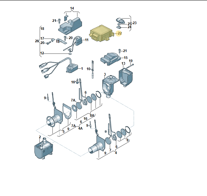 AUDI A6/A7/A8 STEUERGERÄT EBERSPÄCHER EMPFANGSMODUL STANDHEIZUNG 4H0963271 ORIG. - Obrázek 4