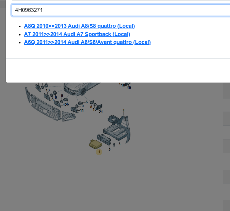 AUDI A6/A7/A8 STEUERGERÄT EBERSPÄCHER EMPFANGSMODUL STANDHEIZUNG 4H0963271 ORIG. - Obrázek 5
