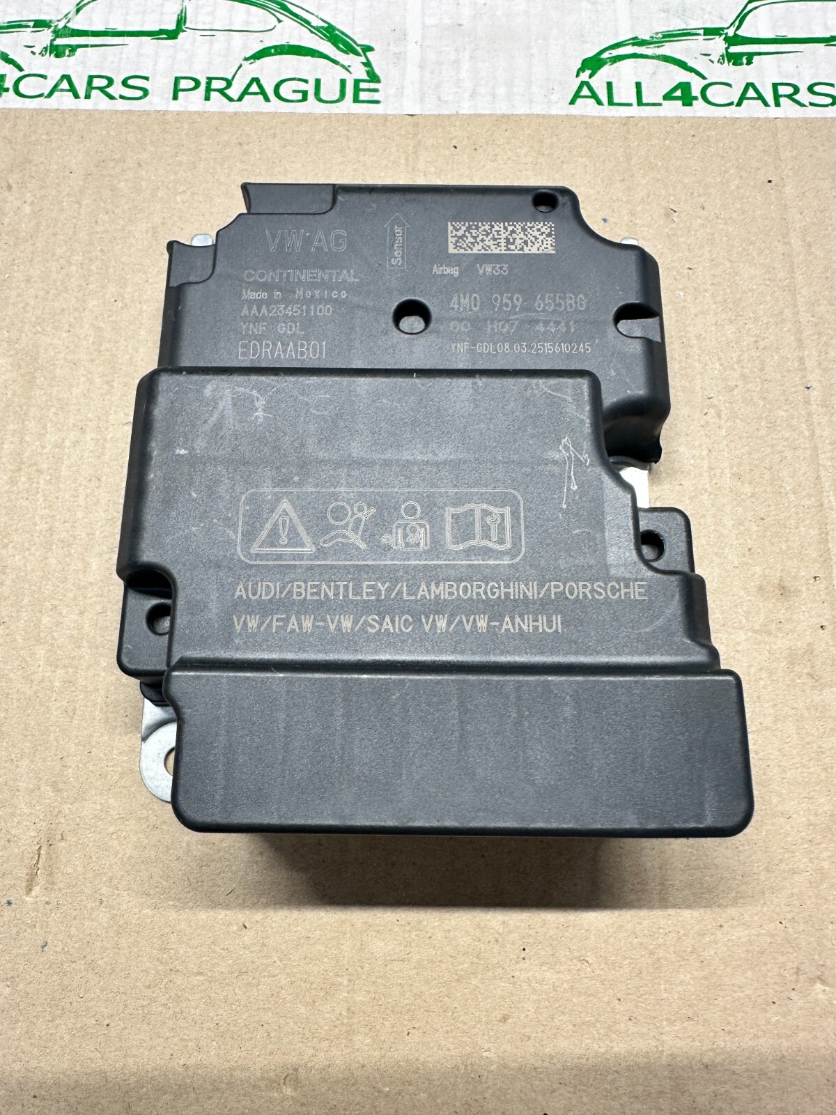 AUDI A6,A8,Q7,Q8,RSQ8, E-TRON STEUERGERÄT FÜR AIRBAG 4M0959655BG ORIGIANL NEU!