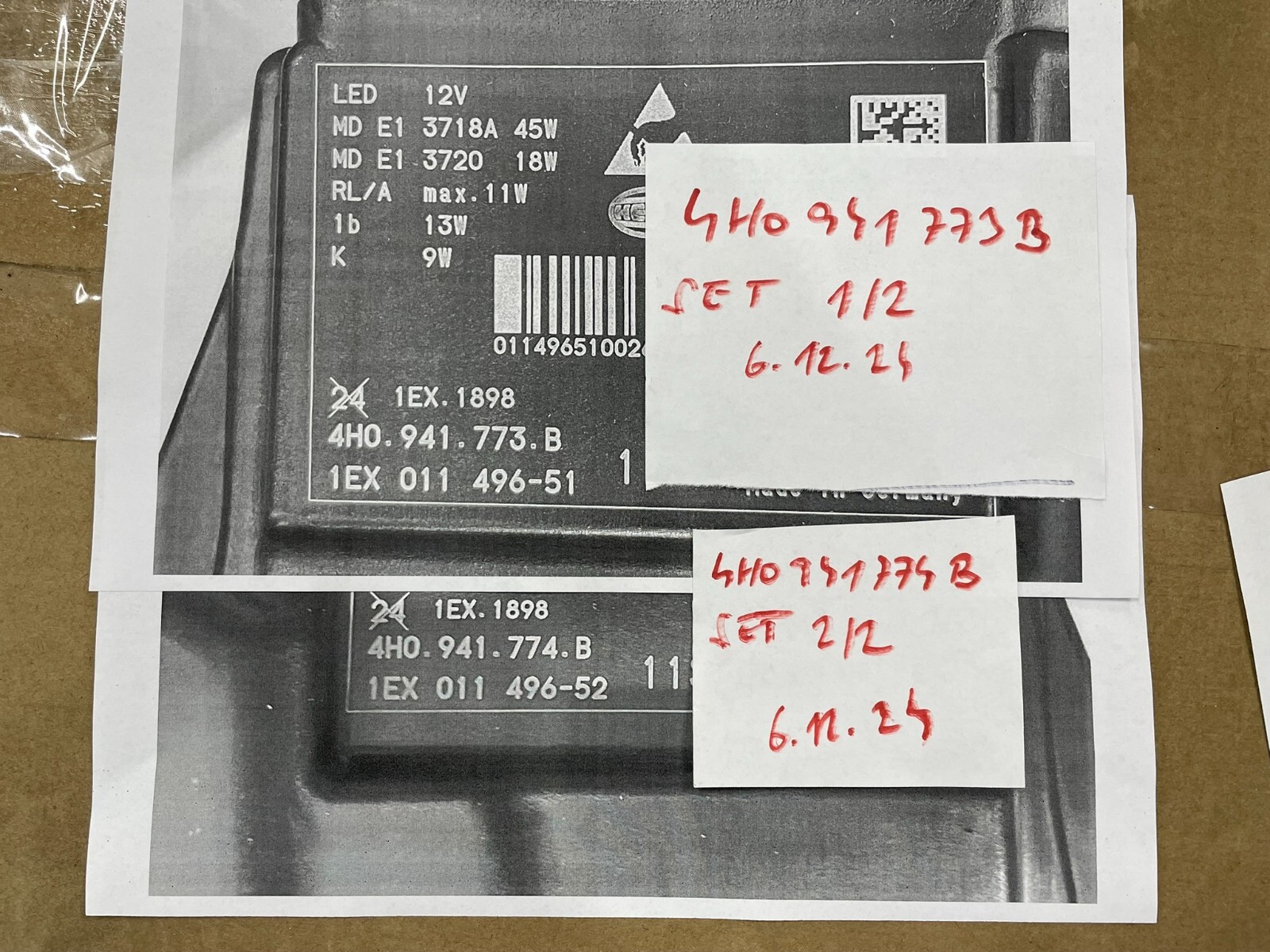 AUDI A8 4H D4 FACELIFT SCHEINWERFER LED SATZ 4H0941773B - 4H0941774B ORIG.NEU - Obrázek 25