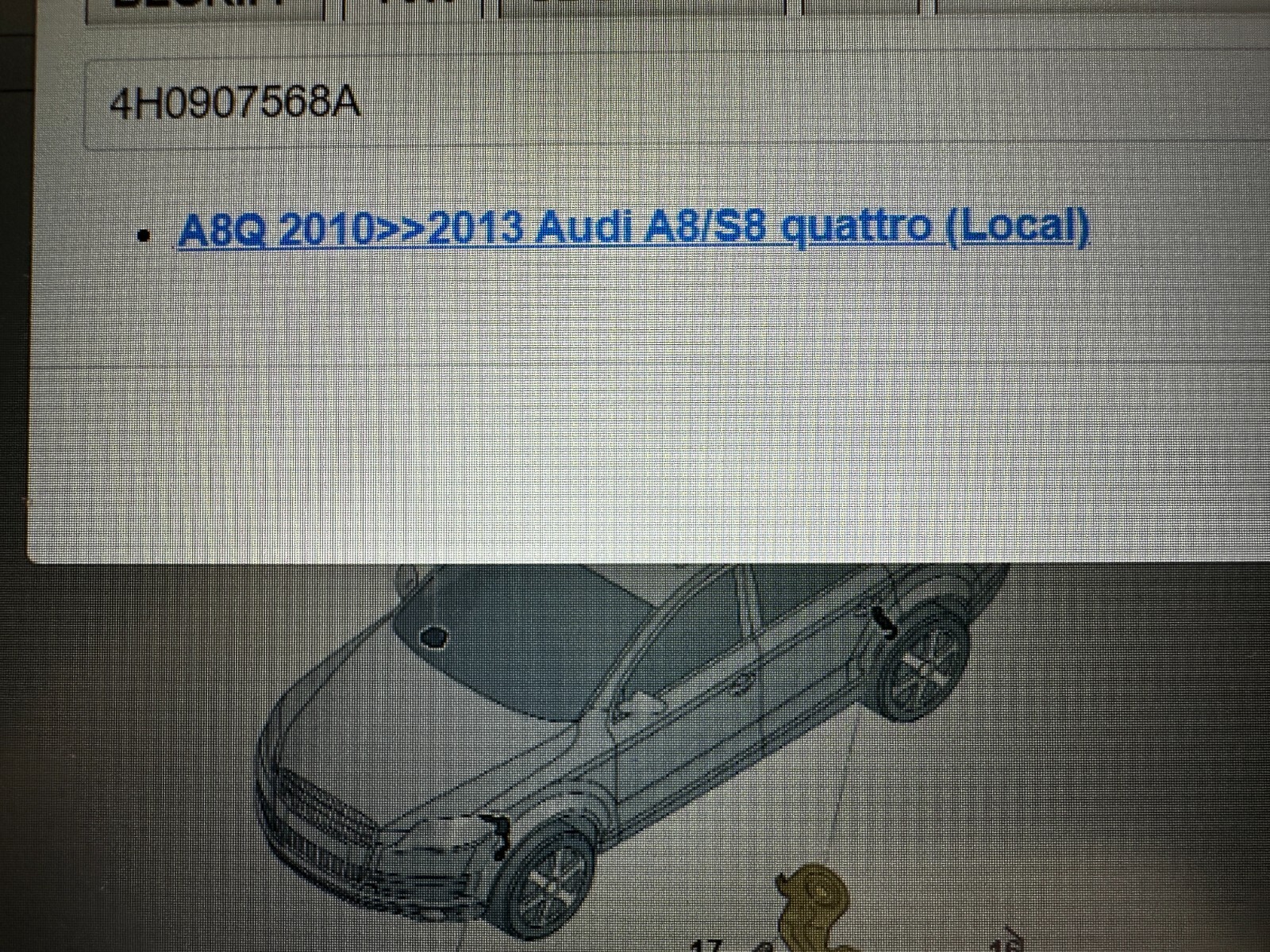 AUDI A8 4H STEUERGERÄT FÜR SPURWECHSELASSISTEN 4H0907568A-Fast Neu vom test auto - Obrázek 4