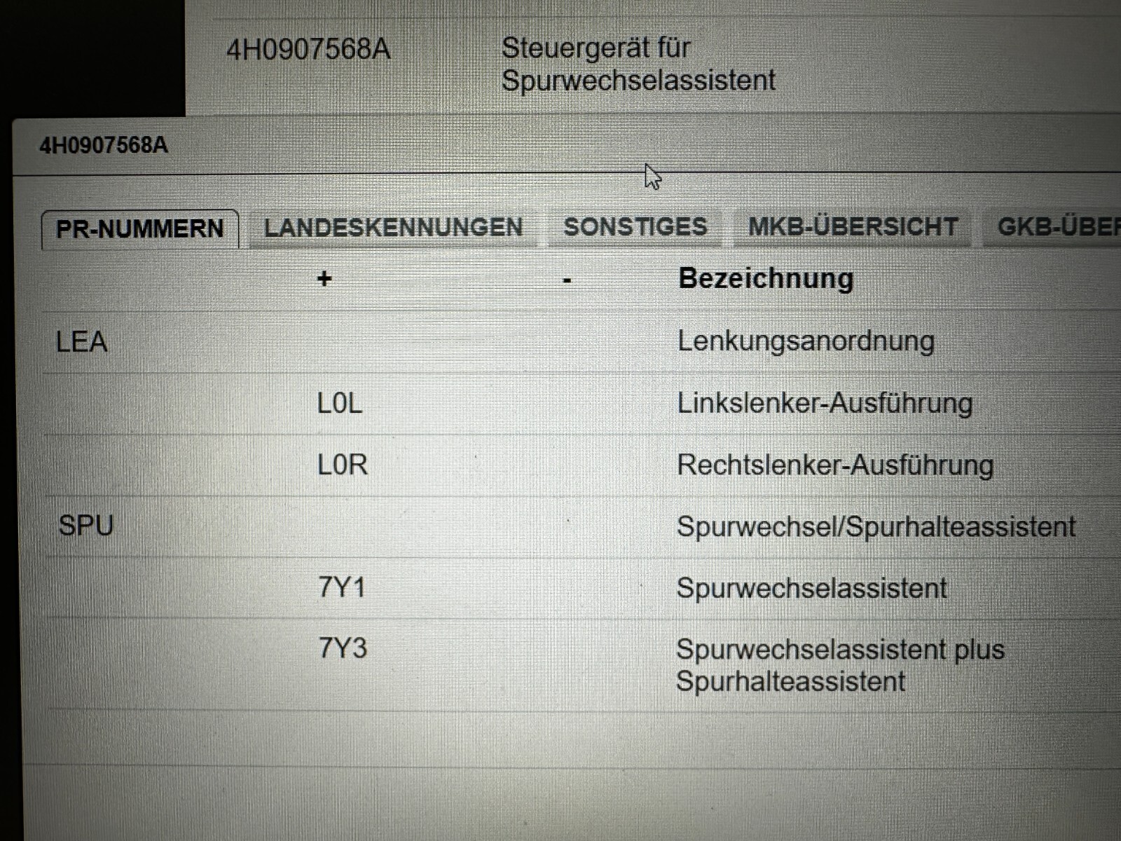 AUDI A8 4H STEUERGERÄT FÜR SPURWECHSELASSISTEN 4H0907568A-Fast Neu vom test auto - Obrázek 6
