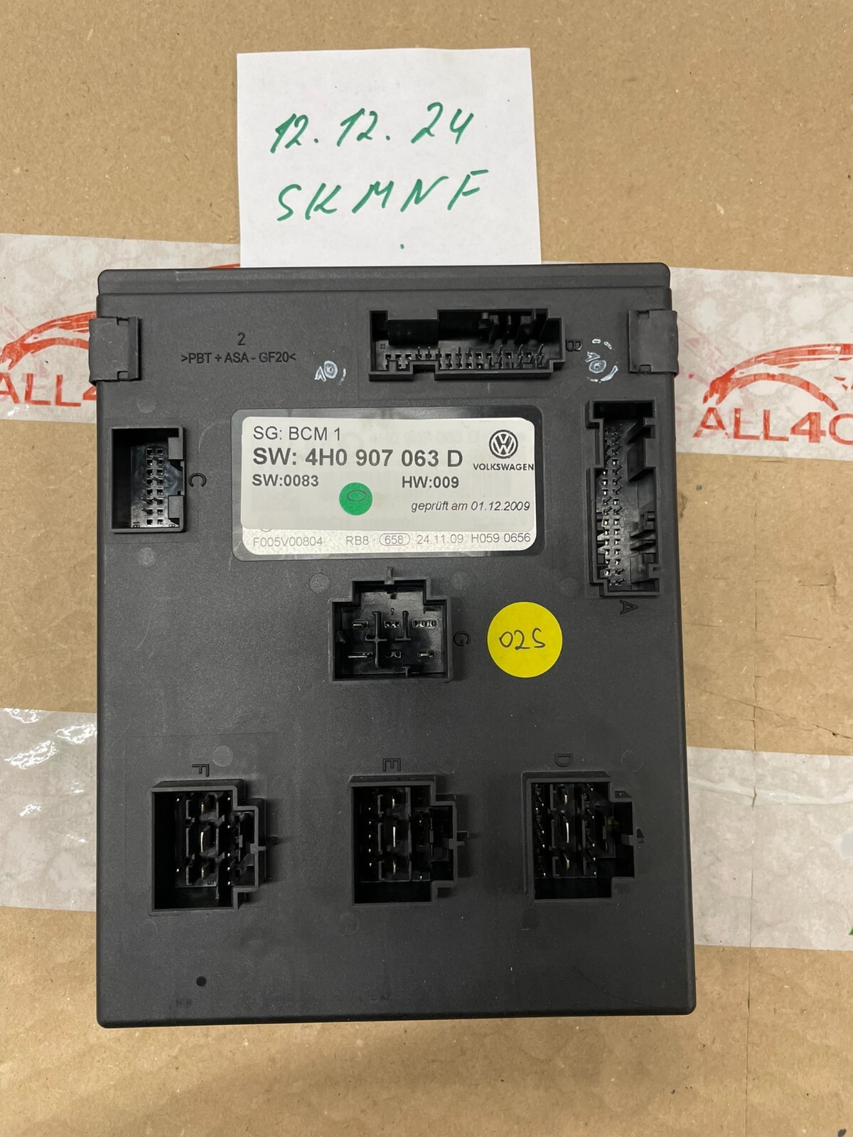 AUDI A8 VW TOUAREG 7P BCM STEUERGERÄT BORDNETZ STEUERGERÄT 4H0907063D Fast Neu.. - Obrázek 14