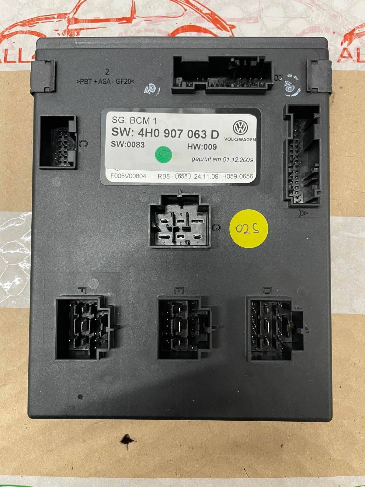 AUDI A8 VW TOUAREG 7P BCM STEUERGERÄT BORDNETZ STEUERGERÄT 4H0907063D Fast Neu.. - Obrázek 9