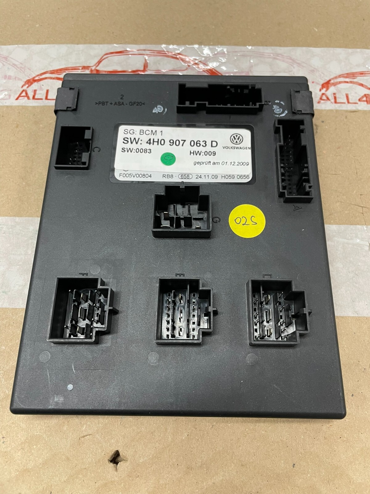 AUDI A8 VW TOUAREG 7P BCM STEUERGERÄT BORDNETZ STEUERGERÄT 4H0907063D Fast Neu..