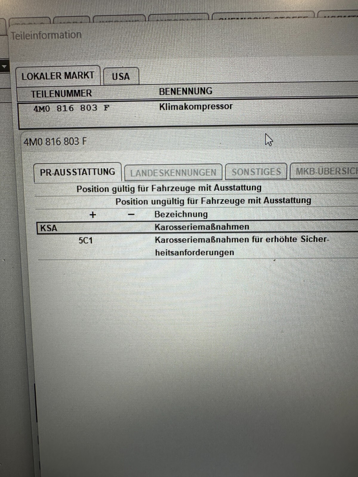 AUDI AC KLIMAKOMPRESSOR AUDI Q7, Q8 4M AC KLIMAKOMPRESSOR 4M0816803F ORIG. NEU! - Obrázek 22