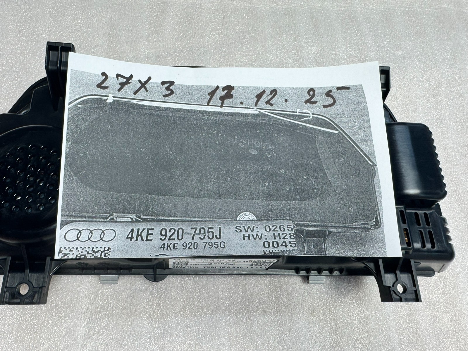 AUDI E-TRON, AUDI E-TRON GT KOMBIINSTRUMENT VIRTUAL COCKPIT 4KE920795J NEU 0-KM! - Obrázek 17