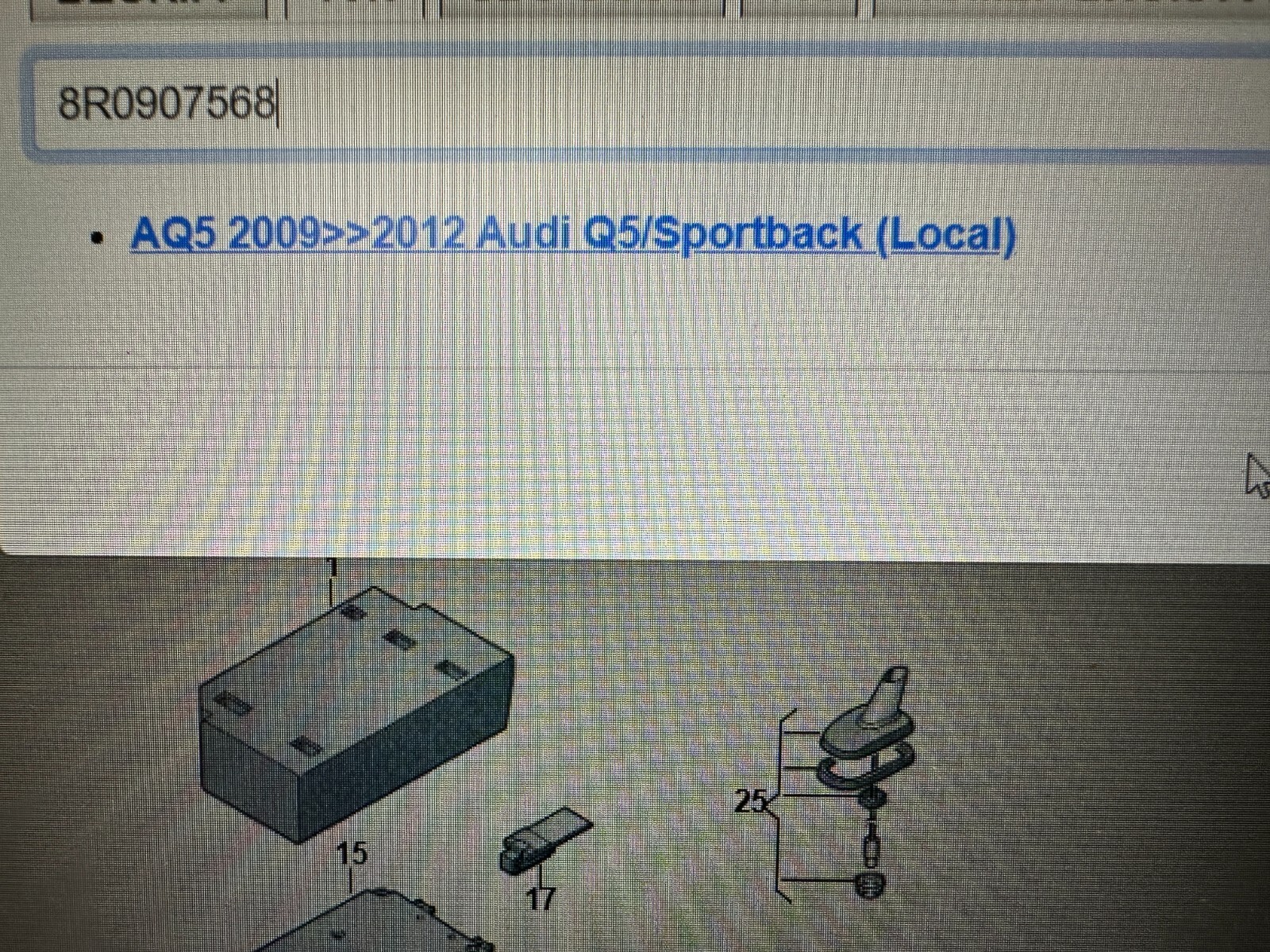 AUDI Q5 8R STEUERGERÄT SPURWECHSELASSISTENT 8R0907568 Fast Neu Teil d v Test Car - Obrázek 4