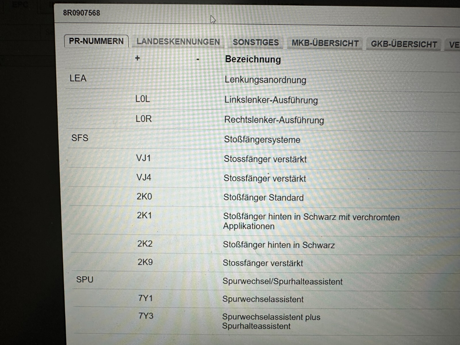 AUDI Q5 8R STEUERGERÄT SPURWECHSELASSISTENT 8R0907568 Fast Neu Teil d v Test Car - Obrázek 5