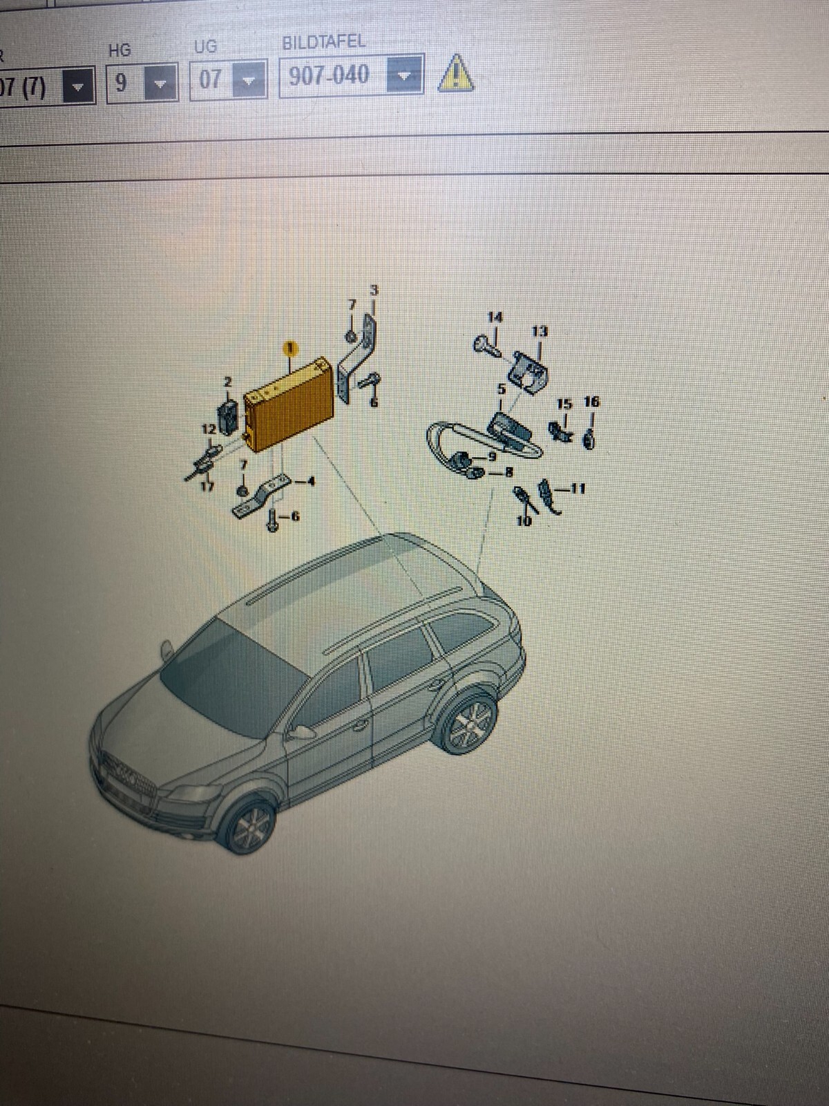 AUDI Q7 4L STEUERGERÄT KAMERA RÜCKFAHRKAMERA 4L0910441A KAMERA STEUERGERÄT - Obrázek 12