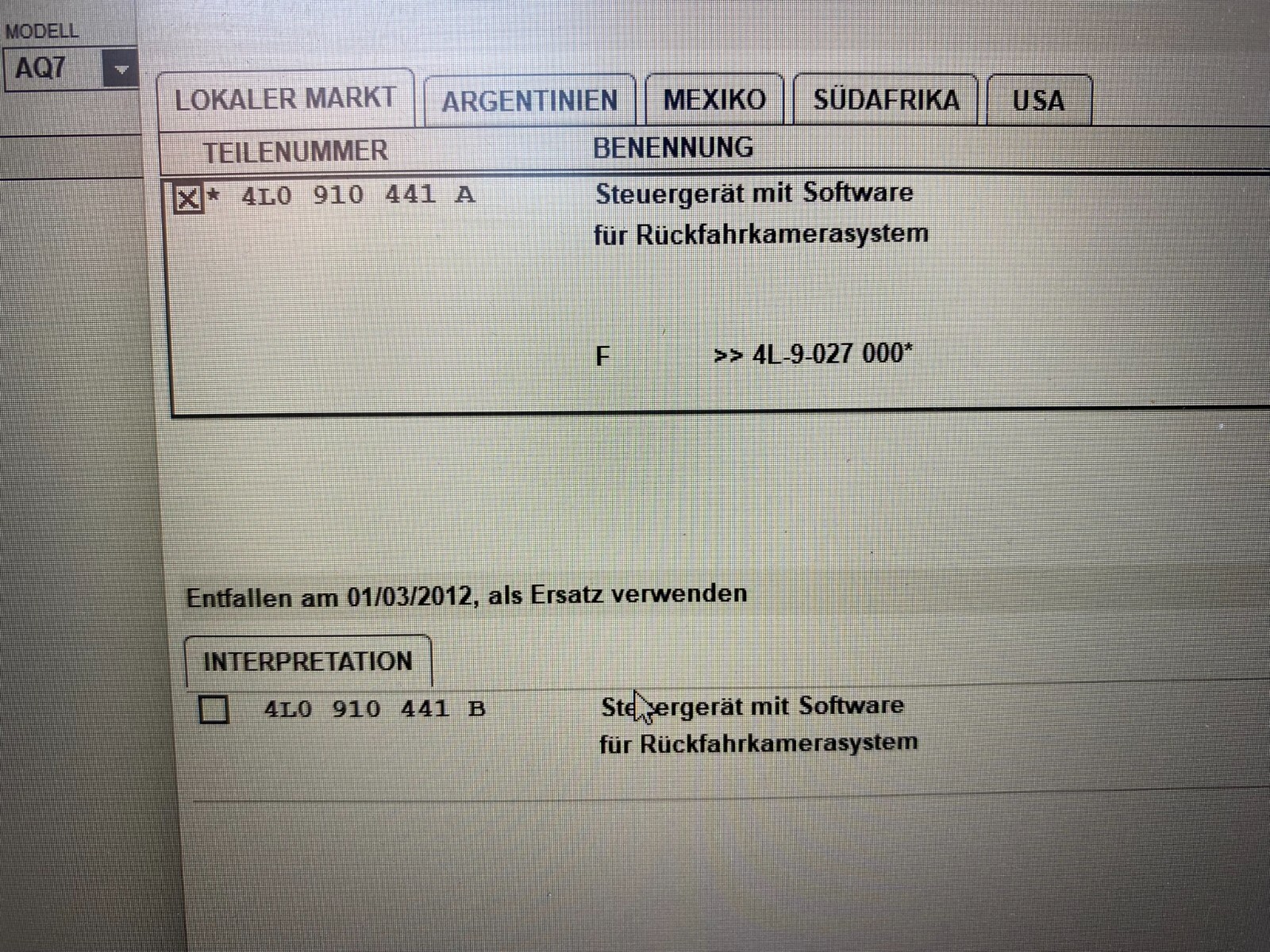 AUDI Q7 4L STEUERGERÄT KAMERA RÜCKFAHRKAMERA 4L0910441A KAMERA STEUERGERÄT - Obrázek 13