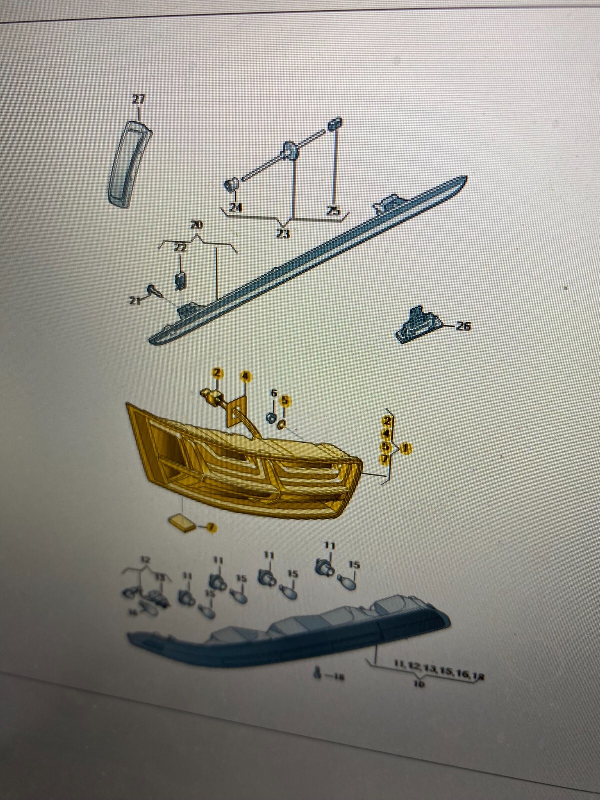 AUDI Q7 RÜCKLEUCHTE BREMSLEUCHTE LED DYNAMIC MATRIX 4M0945094E 4M0945093E ORIG. - Obrázek 3