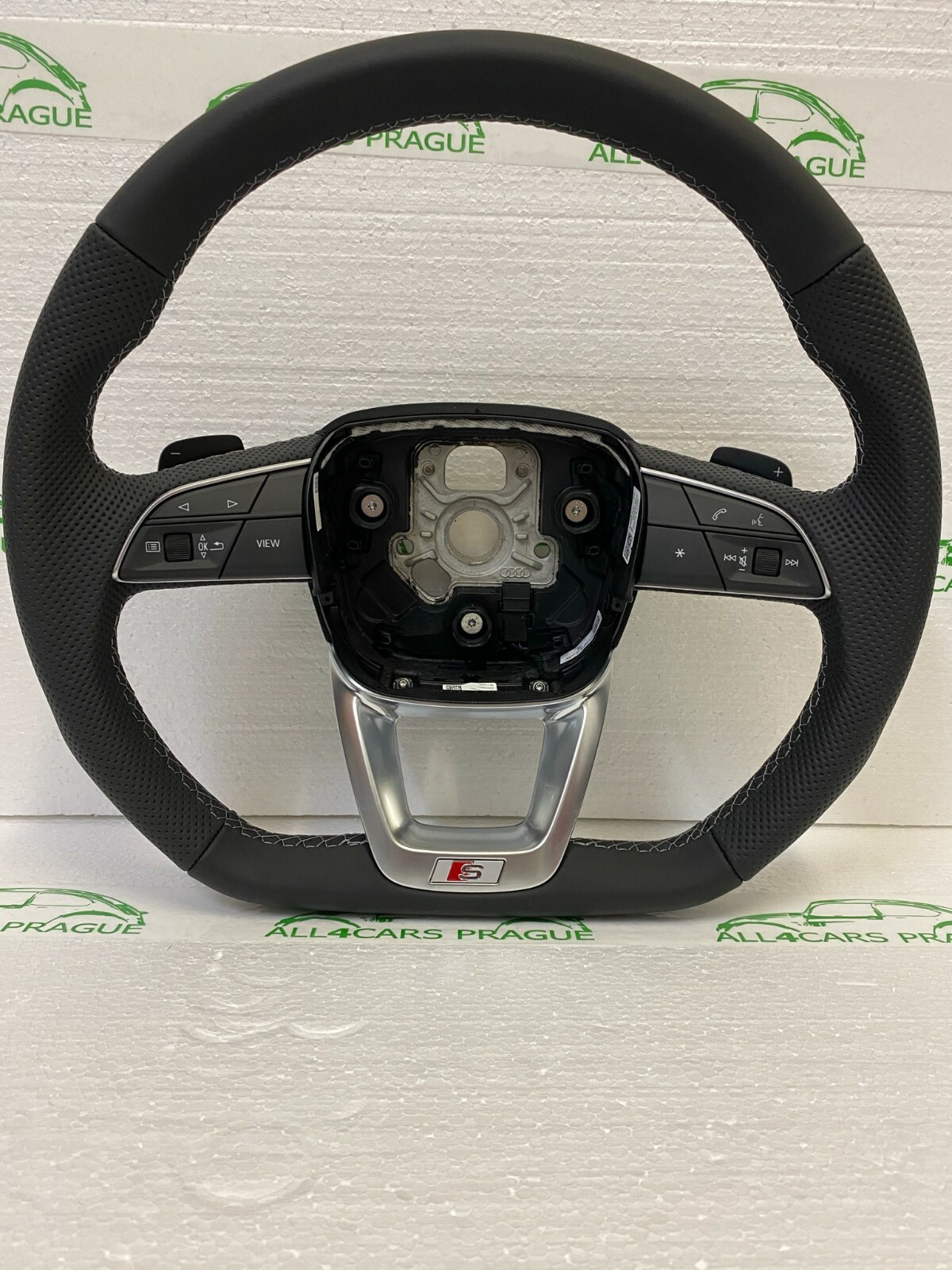 AUDI Q7,Q8 4M S SPORT STEERING WHEEL FLAT BOTTOM PADDLES 4M8419091AC QQT - Obrázek 3