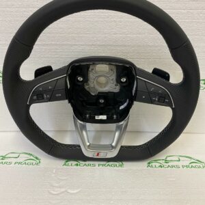 AUDI Q7,Q8 4M S SPORT STEERING WHEEL FLAT BOTTOM PADDLES 4M8419091AC QQT