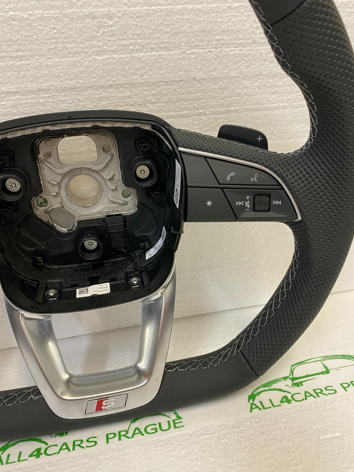 AUDI Q7,Q8 4M S SPORT STEERING WHEEL FLAT BOTTOM PADDLES 4M8419091AC QQT - Obrázek 5