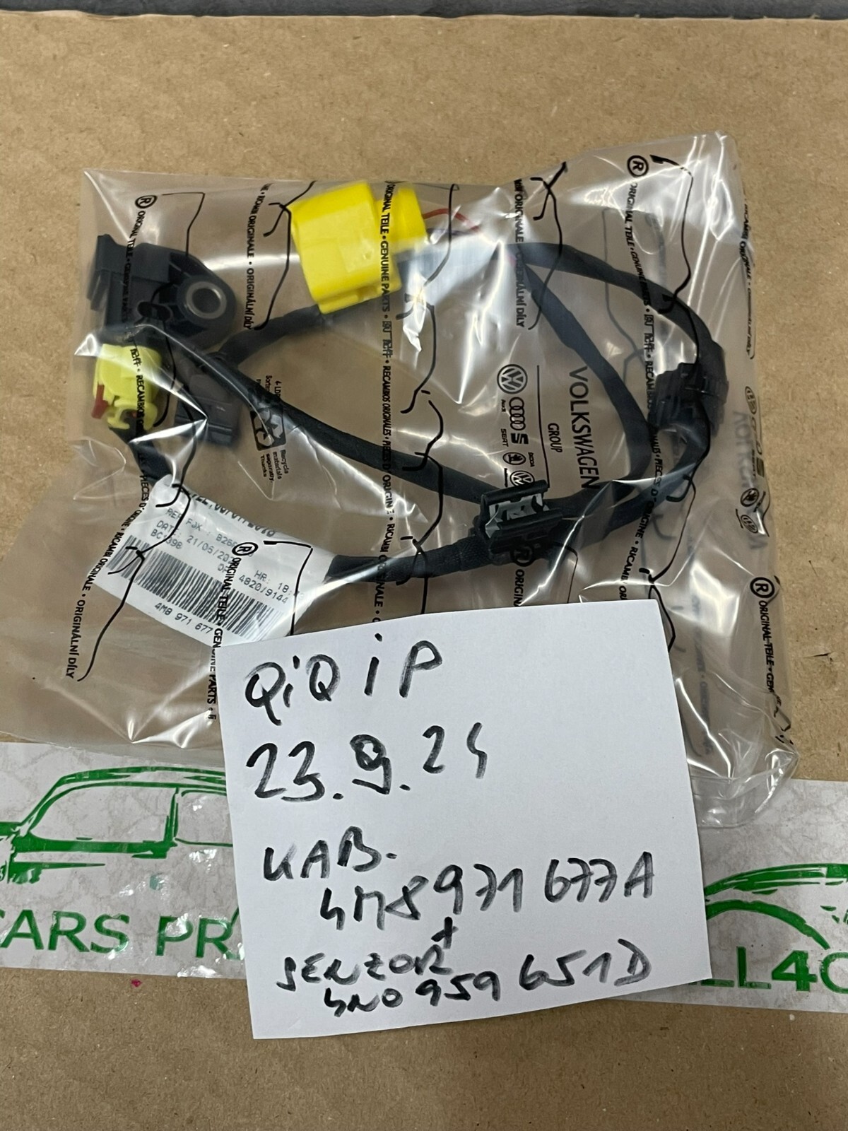 AUDI Q8/RSQ8 CRASHSENSOR AIRBAG 4N0959651D+KABEL FÜR STOSSSTANGE VORN 4M8971677A - Obrázek 23