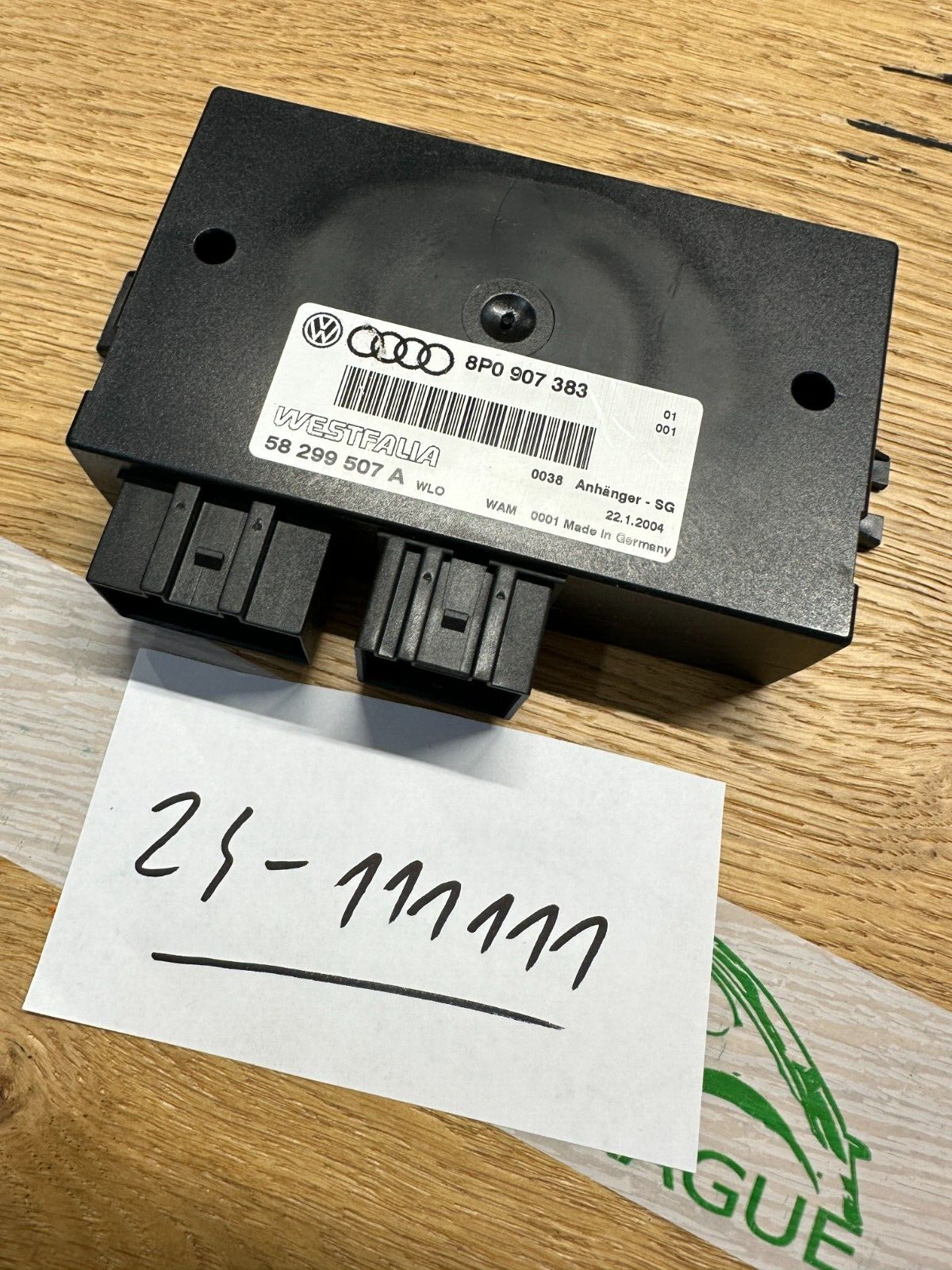 AUDI STEUERGERÄT ANHÄNGERKUPPLUNG 8P0907383 TOWING DEVICE UNIT-DEMONT TEST CAR - Obrázek 14