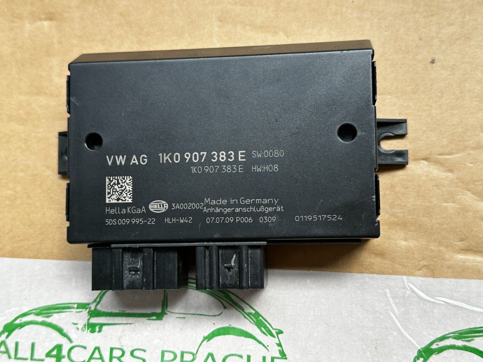 AUDI VW SEAT SKODA STEUERGERÄT ANHÄNGERKUPPLUNG 1K0907383E FAST NEU DEM TEST CAR - Obrázek 4