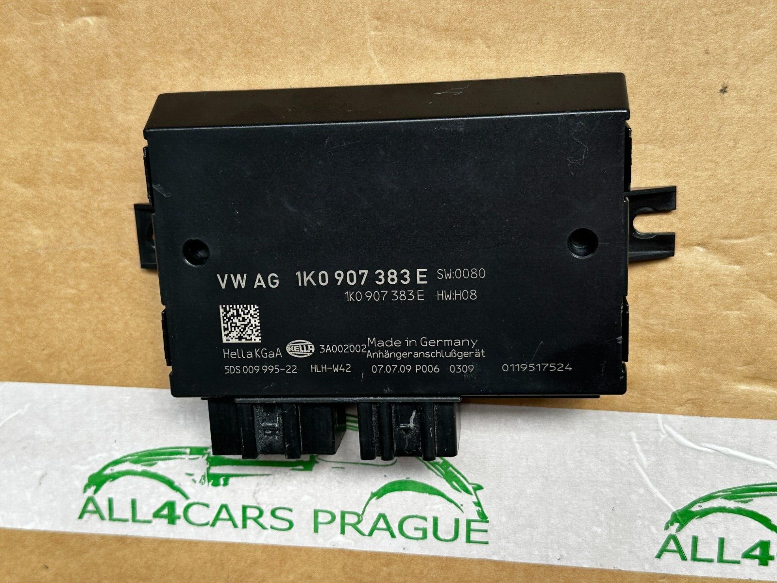 AUDI VW SEAT SKODA STEUERGERÄT ANHÄNGERKUPPLUNG 1K0907383E FAST NEU DEM TEST CAR - Obrázek 5